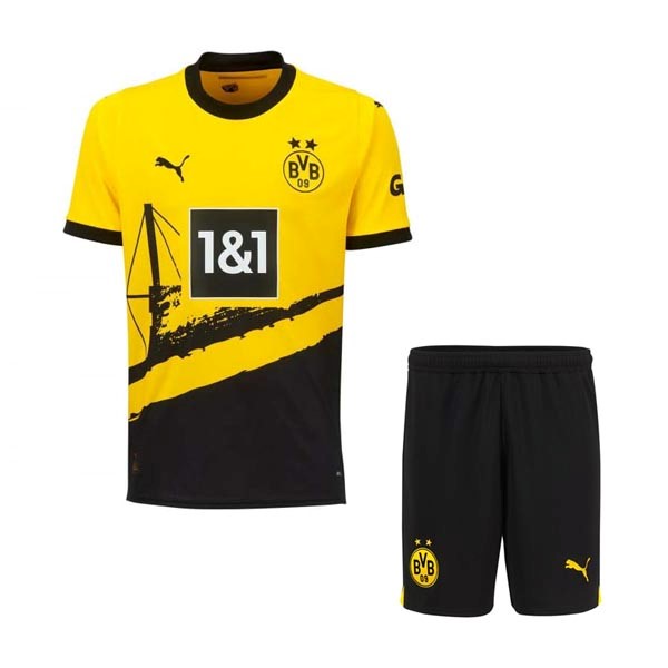 Camiseta Borussia Dortmund Replica Primera Ropa Niños 2023/24